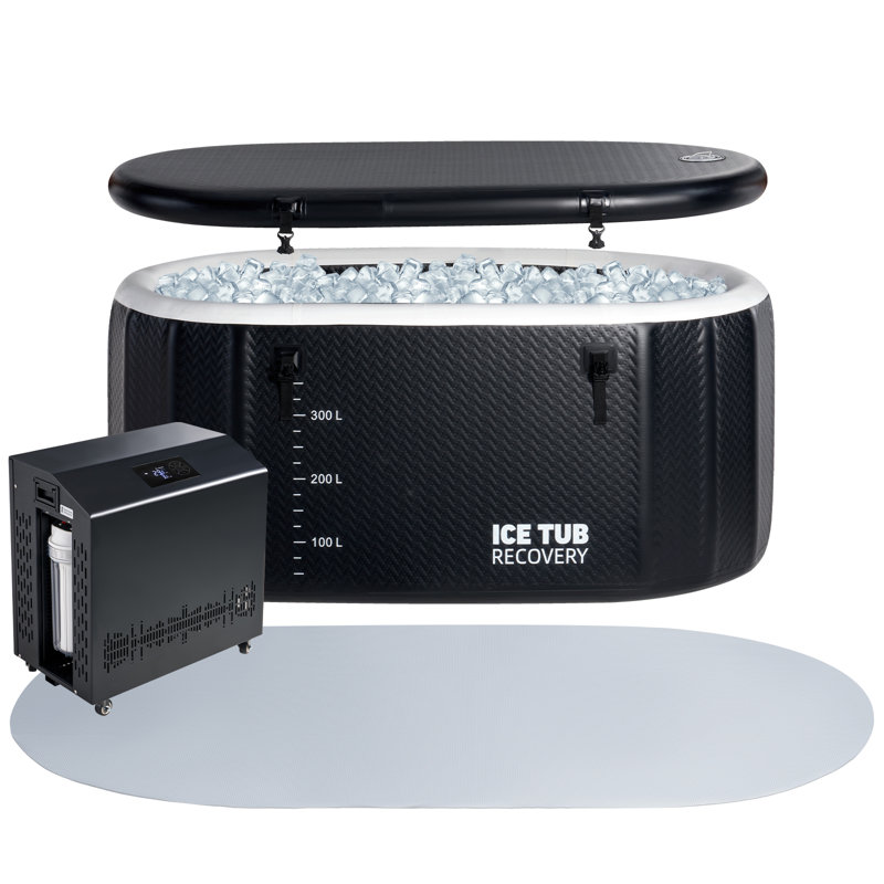 Cold Plunge Tub with 1HP Chiller, 150 Gal, 59"x32"x28"