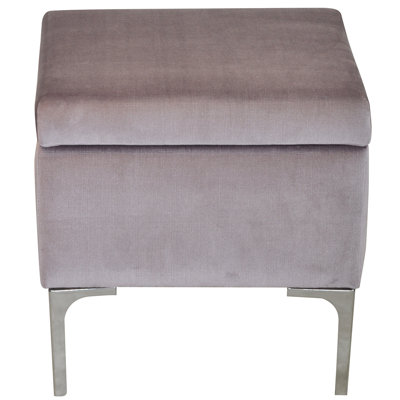 Luxe Metal Accent Stool