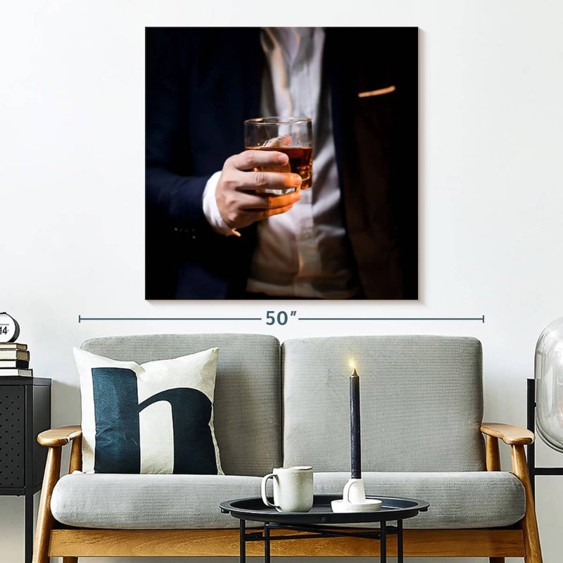 Yarlin Chic Whiskey, 33" H x 33" W