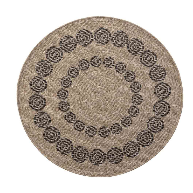 Welty Geometric Area Rug, Round 120cm