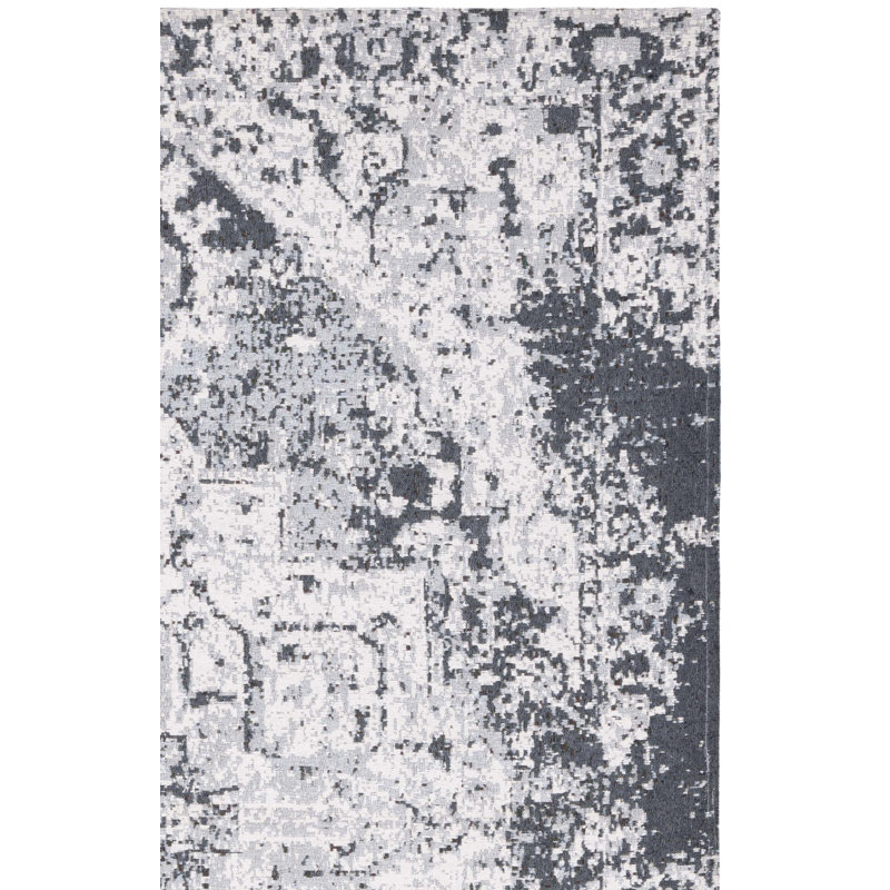 Tapis ivoire / noir Eliam, Rectangle 2 pi x 3 pi 4 po