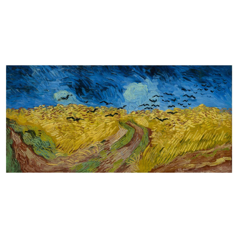 «Wheatfield with Crows» par Vincent van Gogh - Impression giclée, H 32 po x l 40 po