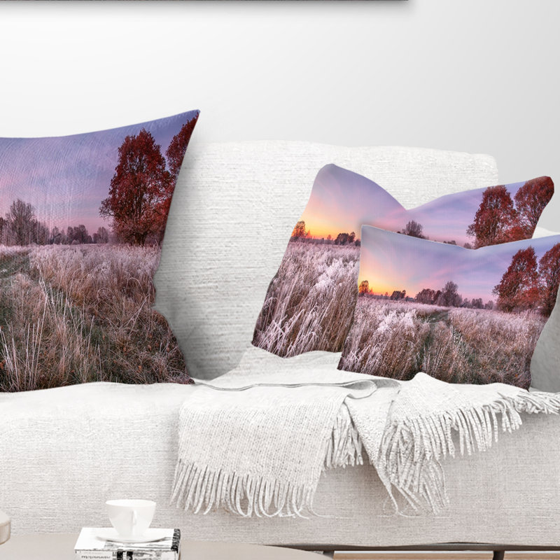 Coussin réversible Landscape, Rectangle 12"H x 20"W, Coussin lombaire