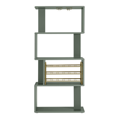 Yosselin 24 Bottle Floor Wine Bottle & Glass Rack by Mercer41