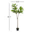 Arbre à figuier artificiel 55,1 po en pot