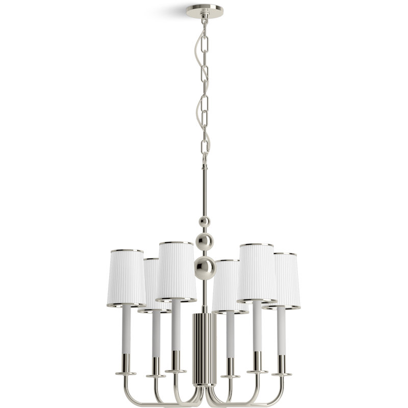 Tresdoux™ 6 - Light Chandelier, White