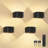 FULEN 4 Pack Motion Sensor Wall Lamp with Remote Control 3 Colours Wireless Wall Light LED Indoor Up and Down Wall Sconce 5000mAh Rechargeable Battery Powered Wall Lamps Brightness Adjustable-1843239841