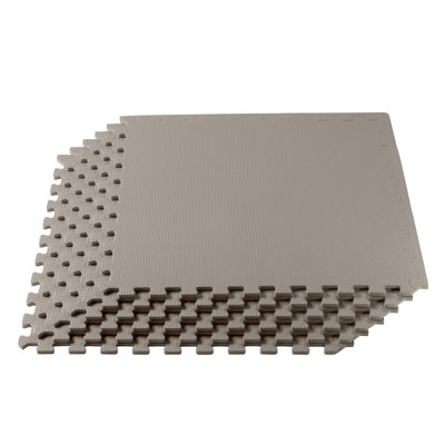 Carreau de sol en mousse polyvalente 3/8 po d'épaisseur 24 pieds carrés (6 carreaux)