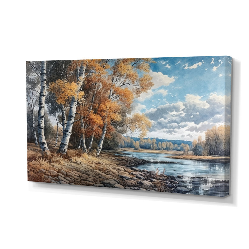 Forest And Pond Tranquility II - Tree Canvas Prints
