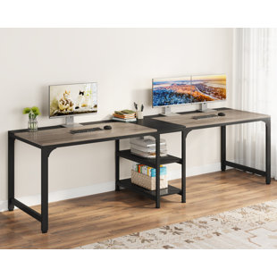 17 Stories Tayibah 78 Extra Long Desk Two Person Desk Large Desk & Reviews  - Wayfair Canada