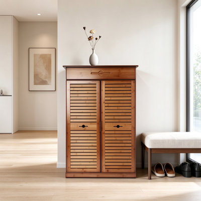 Bamboo Door Shoe Cabinet