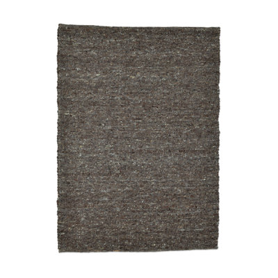 Shyann Solid Colour Wool Hand Woven Area Rug