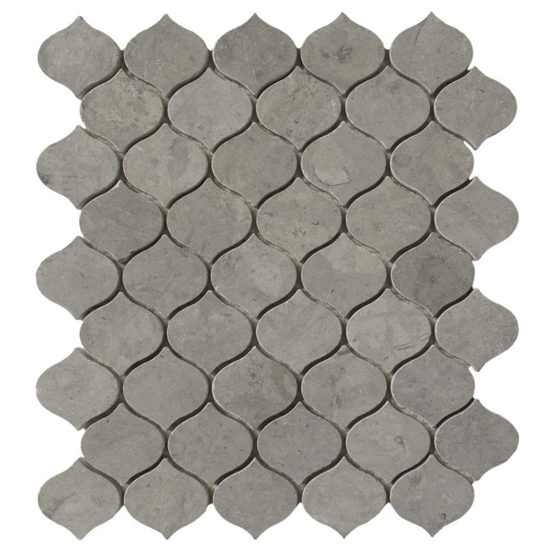 12" x 12" Marble Arabesque Mosaic Wall & Floor Tile