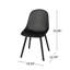 Mobilier d'extérieur noir stable - Chaise Posey avec matériau en polypropylène Chaise Posey