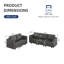 Canapé modulaire avec rangement 2 pièces Zendajas-87906554