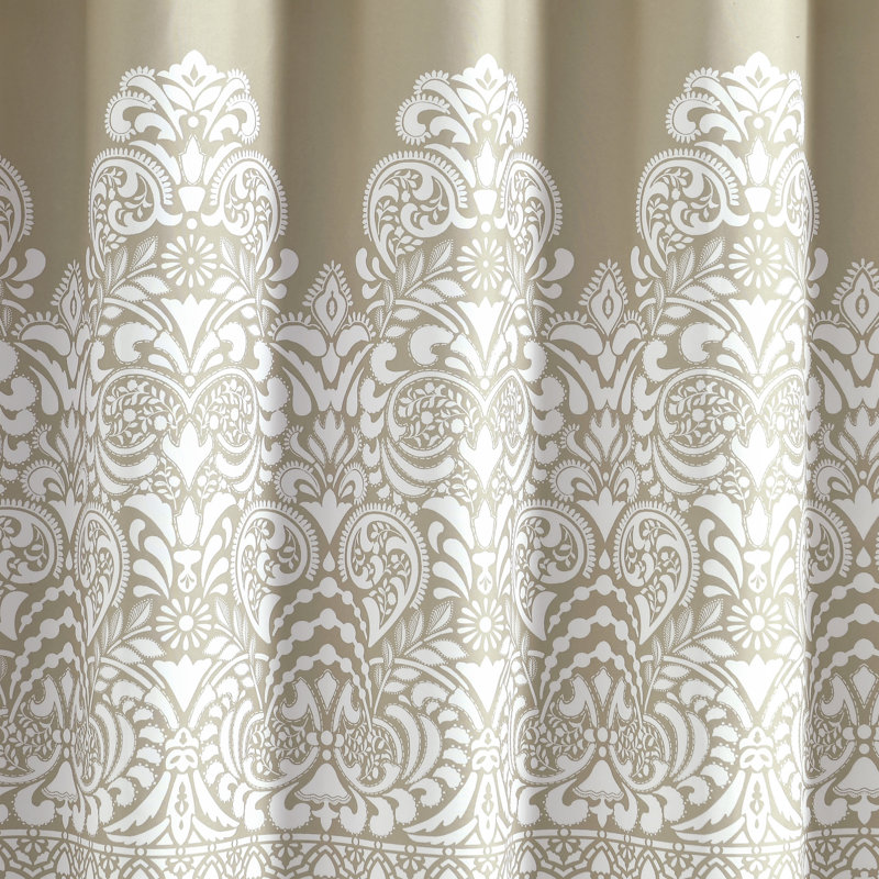Boho Medallion Single Shower Curtain, Natural