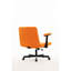 Fauteuil de bureau en velours orange, base croisée, roulettes, maquillage, bureau personnel, rembourrage en mousse à mémoire de forme, fonctions réglables, siège souple pivotant à 360 °, hauteur,-1251974969