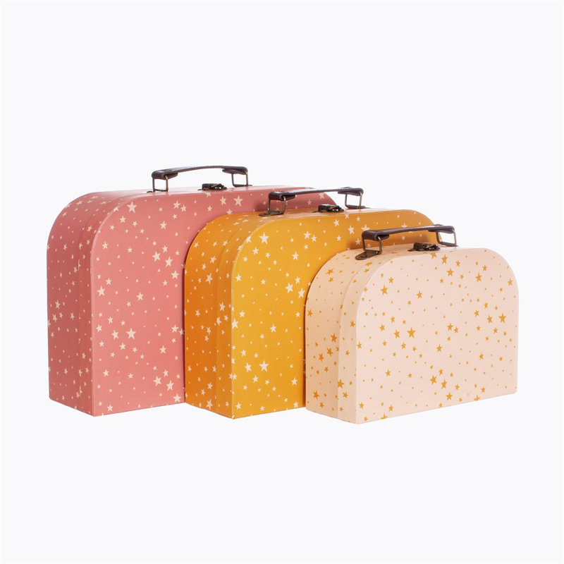 Battaglia 3 Piece Faux Leather Decorative Box Set