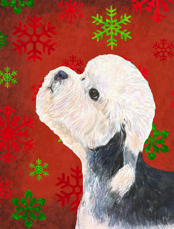 Drapeau rouge et vert Vart, Dandie Dinmont terrier