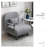 Folding Sofa Chair in Grey, Compact and Comfortable for Versatile Seating and Space-Saving Solutions.