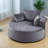 Compression Sofas, 55 Inch Chenille Foam Modern Sleeper Chair for Home
