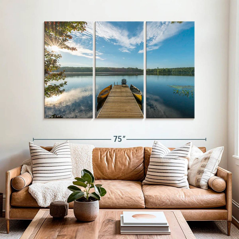 Aletra Dock On Placid Lake, 42" H x 65" W