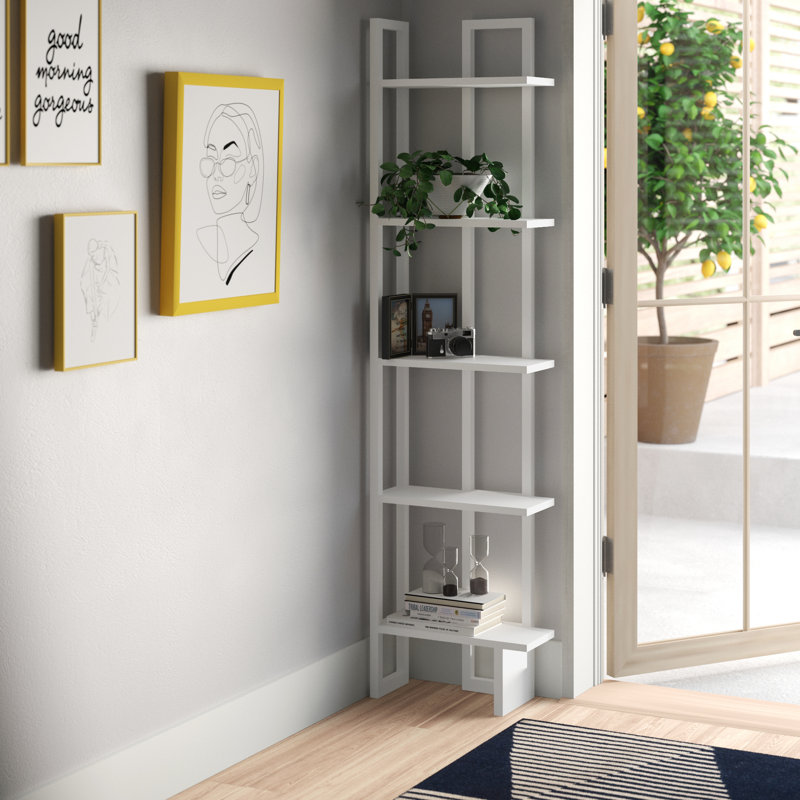 Phaneuf Corner Bookcase, White