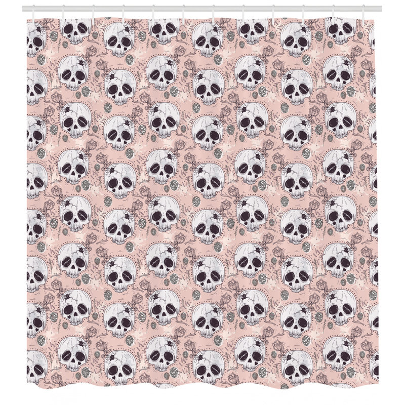Shower Curtain with Hooks Included, 70" H x 69" W