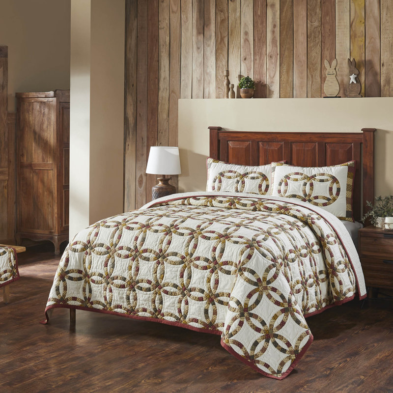  Custom House Cotton Quilt Set, Queen Quilt + 2 Standard Shams