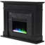 Cambridge Sofia 53-in. Electric Fireplace Mantel in with Black Marble Inlay and Crystal Rocks-110221626
