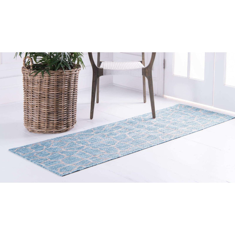 Outdoor Joyous Area Rug Calm Color, Runner 2' x 6'