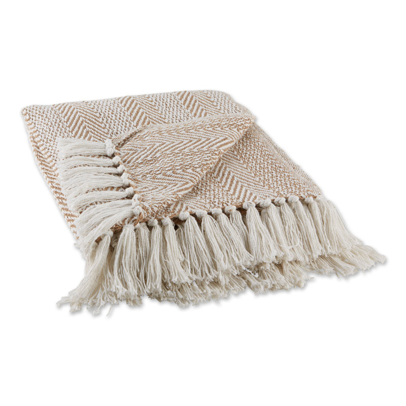 Hand Woven Throw Blanket, Stone