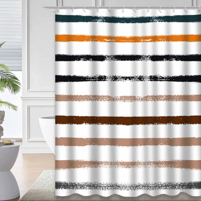Rideau de douche Sailor Stripes, 72" L x 78" W