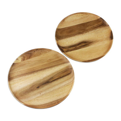 Grandes assiettes en bois Norfork