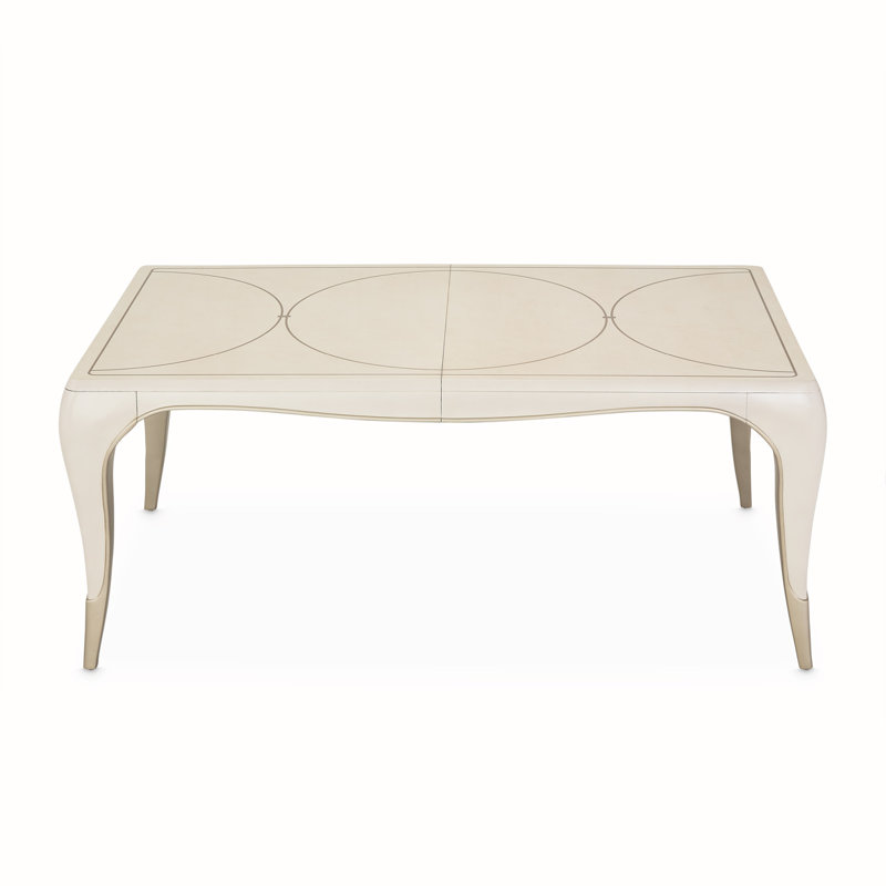 London Place Extendable Maple Solid Wood Base Dining Table