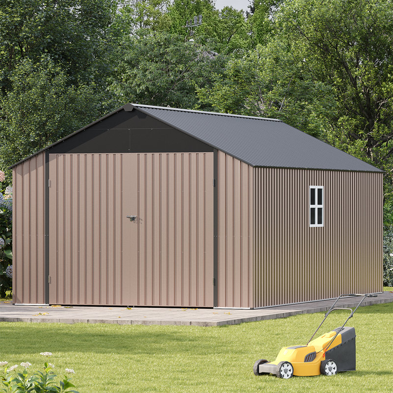 12 Ft. W X 20 Ft. D Outdoor Metal Storage Shed