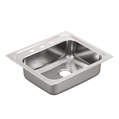 8.188" L x 7" W Drop-In Kitchen Sink