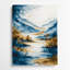 Aquarelle, paysage, 4, art mural en métal beige-207344950