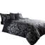 Damask Pattern Duvet Cover Set with Matching Pillowcases - Polycotton Bedding Set - Washable-27778361-27778363