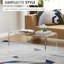 Table basse 32 "en cascade transparente, idéale pour la lecture et la détente