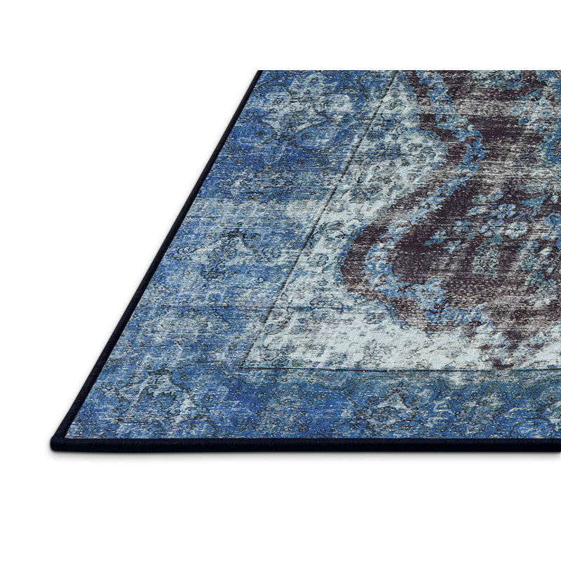 Tapis oriental bleu, Rectangle 2 pi x 3 pi