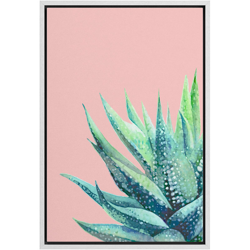 Peinture sur toile, cadre flottant, Blanc, H 16 po x l 24 po x P 1,5 po