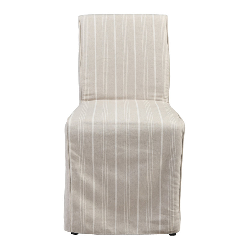 Amaya Upholstered Fabric Dining Chair Beige Set Of 2