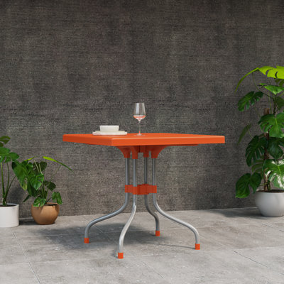 Ashvath Square with Plastic / Acrylic Base Dining Table