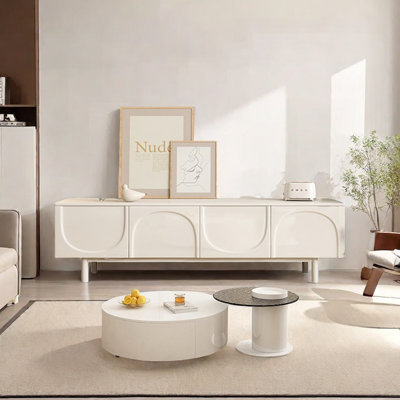 Nordic Style TV Stand and Coffee Table Set