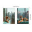 Urban Tigers in New York, ensemble d'art mural sur toile par Michael Schauer