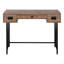 Bureau d'ordinateur, bureau personnel, ordinateur portable, tiroirs de rangement, L 48 po, travail, stratifié, métal noir, transitionnel-1238403804