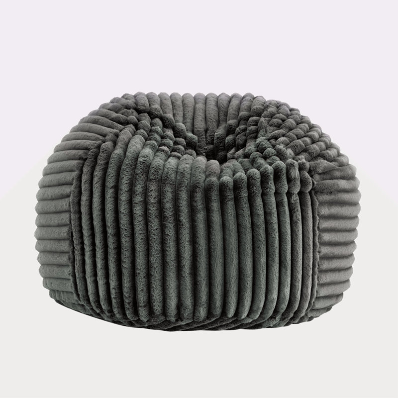 Memory Foam Lounger, Gunmetal Polyester