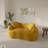 Boneless 2-seater Curved Compressed Sofa, Upholstered Loveseat-1517961822