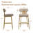 Bar Stools Set Of 2, Counter Height Bar Stools With Back And Metal Legs, High Top Island Chairs With Footrest, Sherpa Tall Kitchen Housel Boucle-976240576-976240580